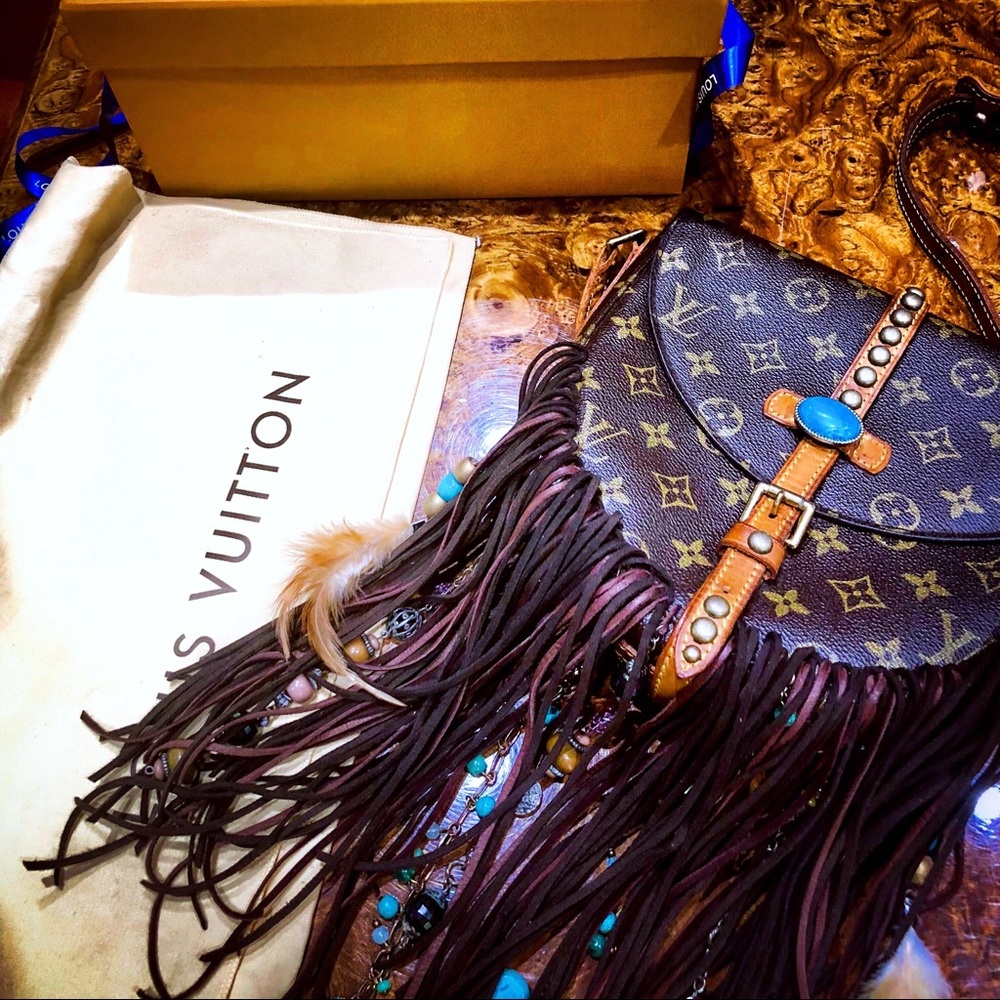 Authentic Louis Vuitton Chantilly GM Fringe